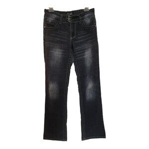Angels Indigo Blue Stretchy Boot Cut Jeans 8